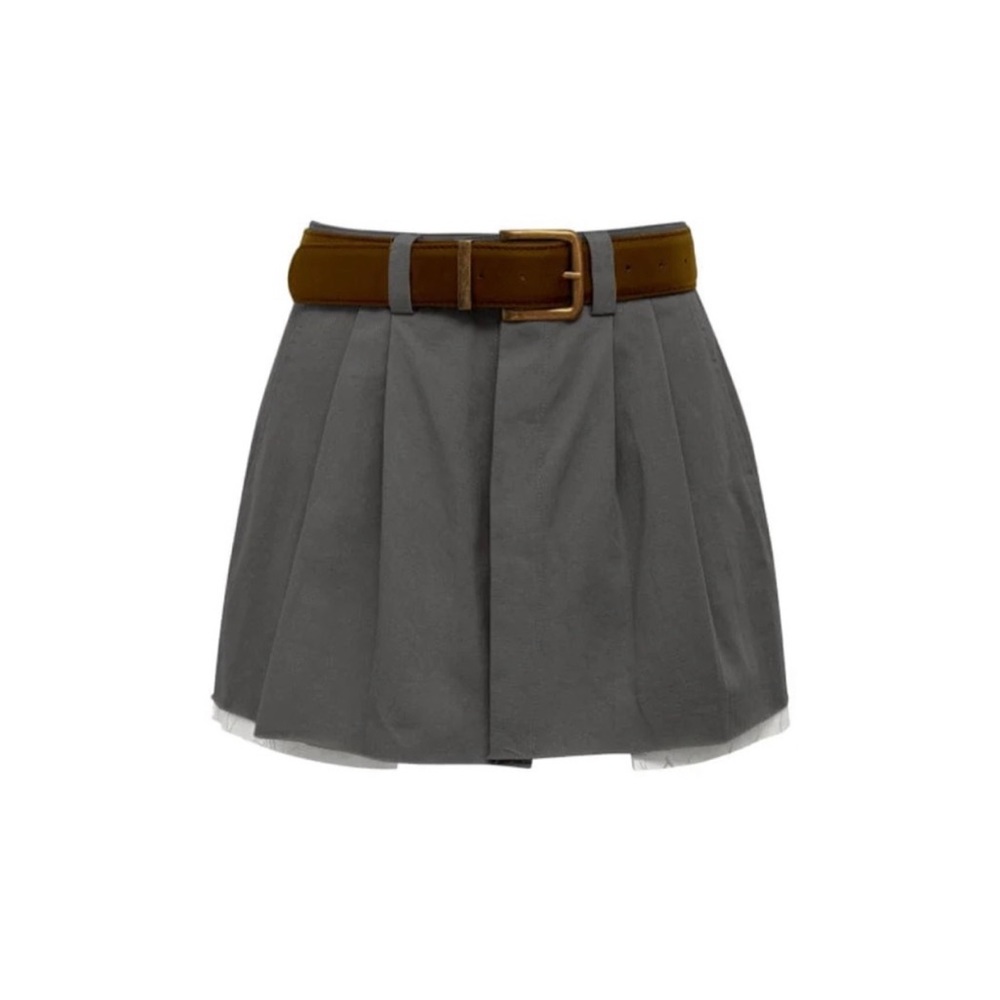 Rumored mini skirt in Charcoal